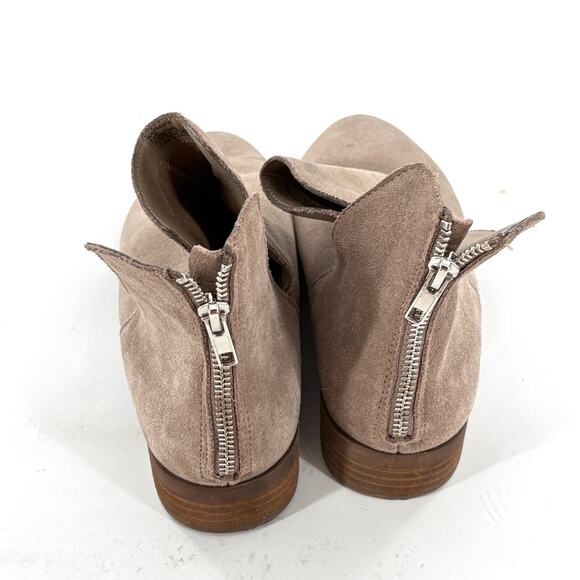 Steve Madden Yaal Suede Boots 9.5 Tan Taupe Beige Ankle Booties Capsule Western - Picture 5 of 8